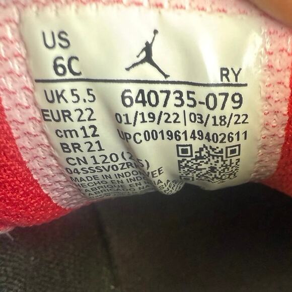 Nike Jordan 1 Mid Preschool Boys Nike Air Jordan 1 Mid ‘Black/Fire Red’ Toddler Sneakers- SZ 6 C